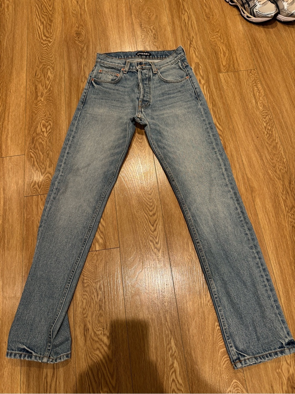 Cherry LA Women's Straight Leg Jeans - Light Blue Wash